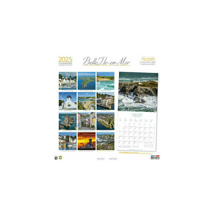 Calendrier Mural 2025 Belle Ile en Mer