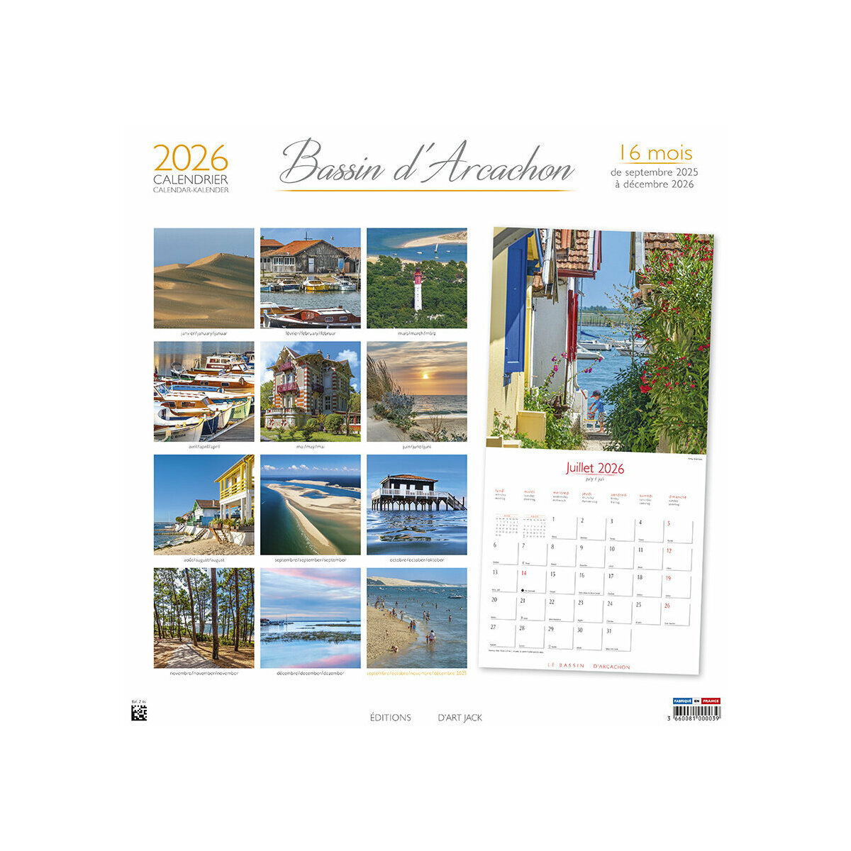 Calendrier Mural 2025 Bassin d