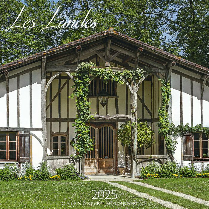 calendrier papier chevalet Landes 2025