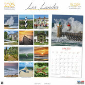 calendrier papier chevalet Landes 2025
