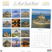 Calendrier Mural 2025 12 photos Le Mont Saint Michel
