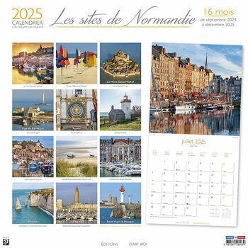 Calendrier 2025 Les Sites de Normandie Le Mont Saint Michel