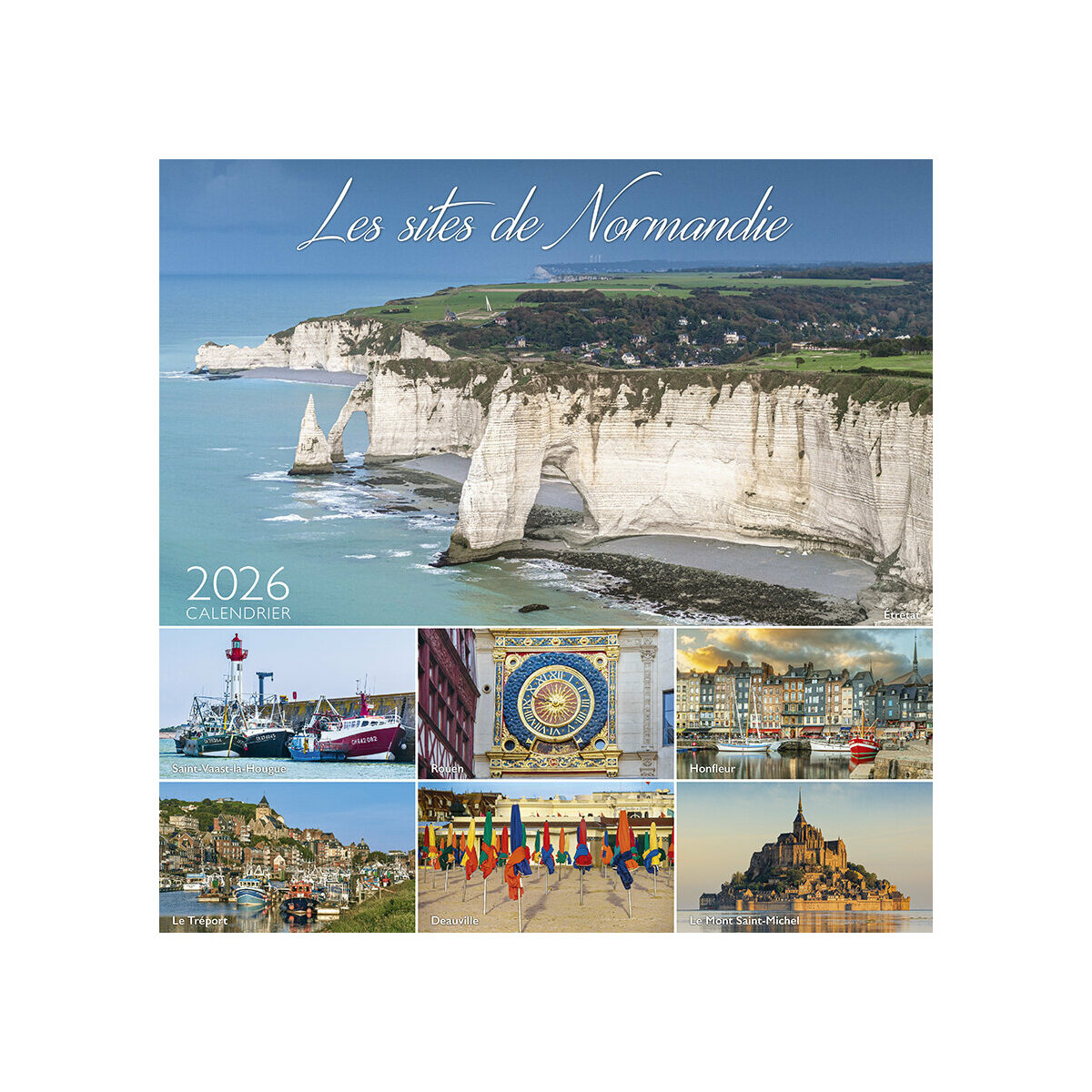 Calendrier Mural 2025 Les Sites de Normandie Falaises Etretat
