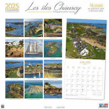 Calendrier 2025 Normandie Les Iles Chausey