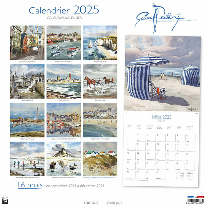 Calendrier Mural 2025 Normandie Mont Saint Michel