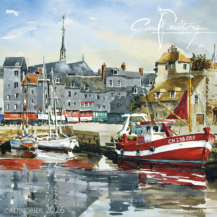 Calendrier Mural 2026 Normandie Honfleur peinture
