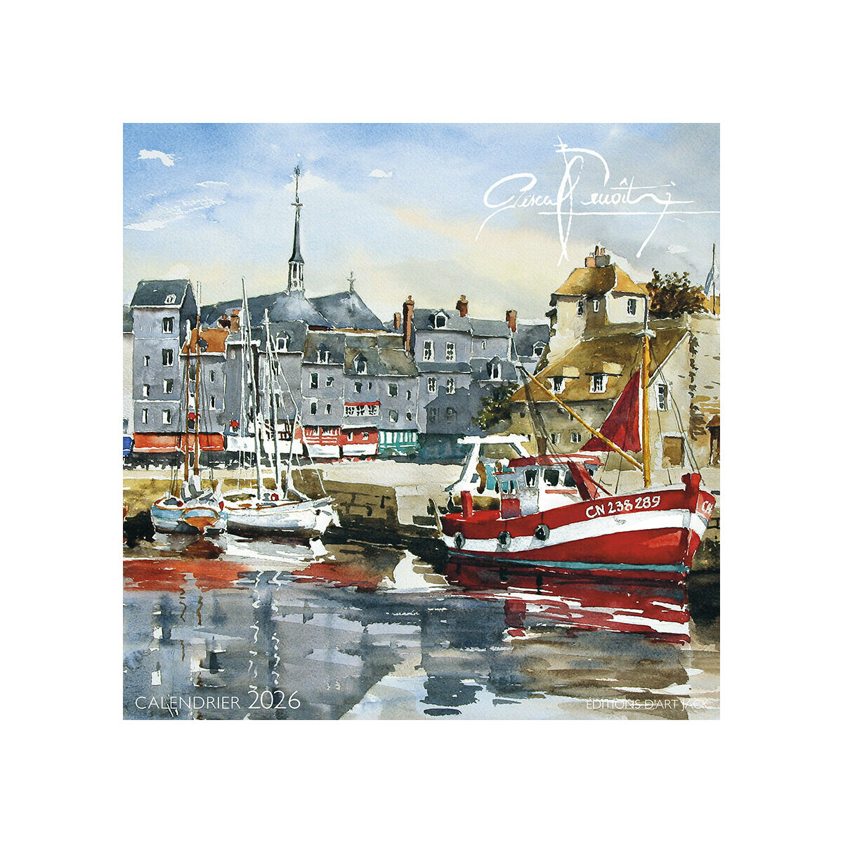 calendrier mural 2025 Pascal Benoit Normandie Honfleur