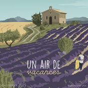 Calendrier Mural 2025 Provence illustration