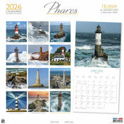 Calendrier Mural Papier Phare Plisson 2026