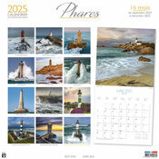 Calendrier Mural Papier Phare 2025