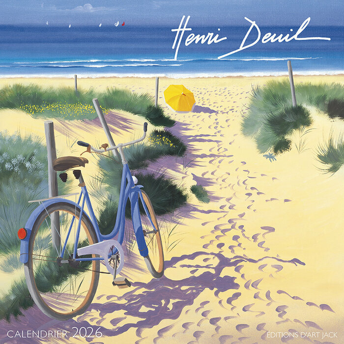 Calendrier Mural 2026 Henri Deuil Plage vélo