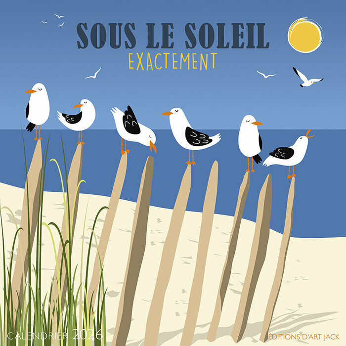 Calendrier Mural 2026 Dessin vacances moderne