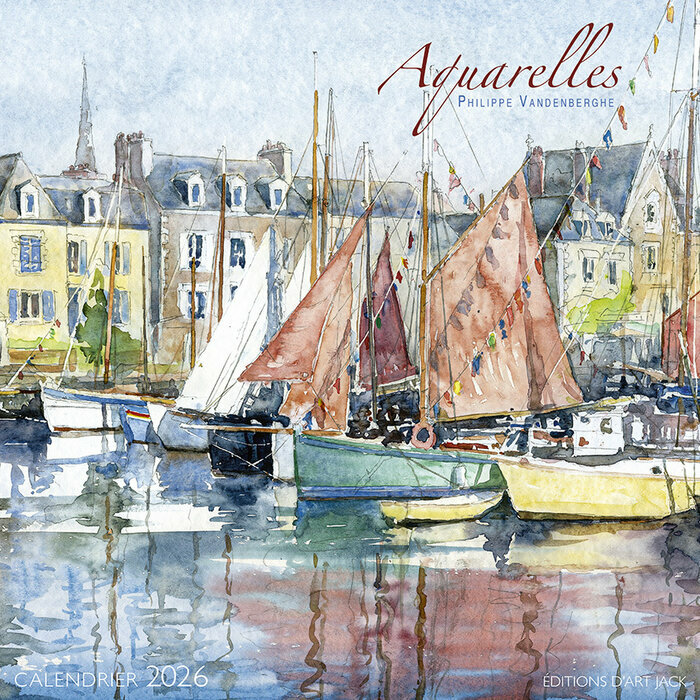 Calendrier 2026 Aquarelle voilier Vanderbergue
