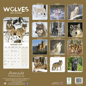 Calendrier 2025 Loup mural