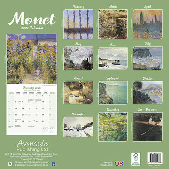 Calendrier 2025 Claude Monet