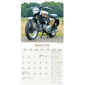Calendrier 2026 papier Moto Anglaise