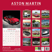 Calendrier 2026 papier Aston Martin grise