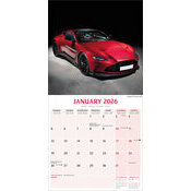 Calendrier 2025 Aston Martin rouge