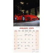 Calendrier 2025 Ferrari vintage rouge