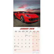 Calendrier 2025 Ferrari vintage rouge