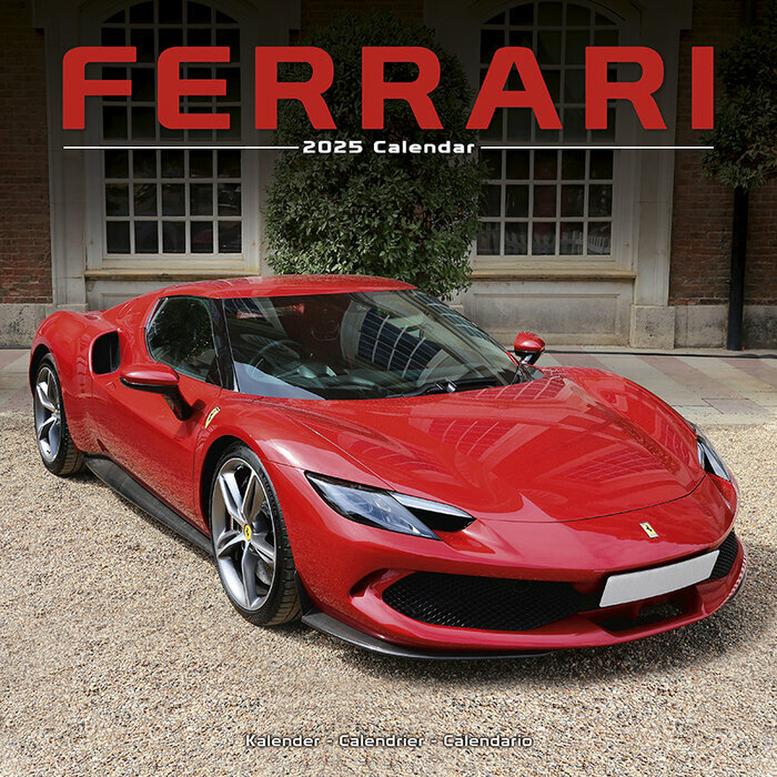 Calendrier 2025 Voiture Ferrari Rouge