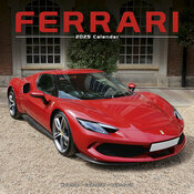 Calendrier 2025 Voiture Ferrari Rouge