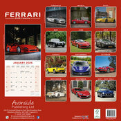 Calendrier 2025 Ferrari diffrents modles