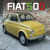 Calendrier 2025 Fiat 500 origine jaune