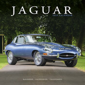 Calendrier 2025 Jaguar Bleue rtro