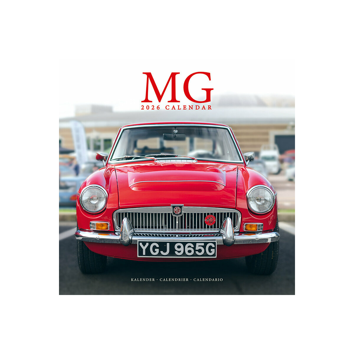 Calendrier Mural 2025 Voiture MG Anglaise rétro MG Motors MGB