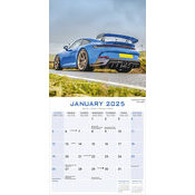 Calendrier 2025 Porsche bleue