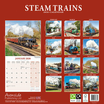 Calendrier 2026 Train à Vapeur