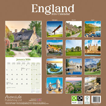 Calendrier 2026 Angleterre