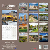Calendrier mural 2025 Angleterre