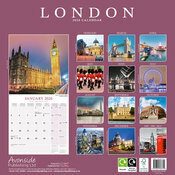Calendrier 2026 papier Londres