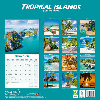 Calendrier 2026 Iles Tropicales