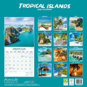 Calendrier 2026 mural Couch de soleil ile paradisiiaque
