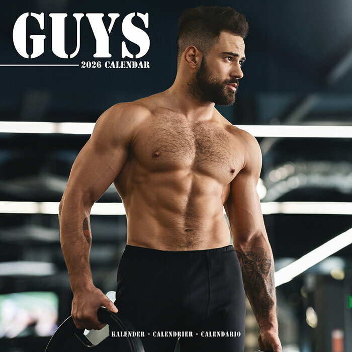 Calendrier 2026 mural Sexy Homme Corps