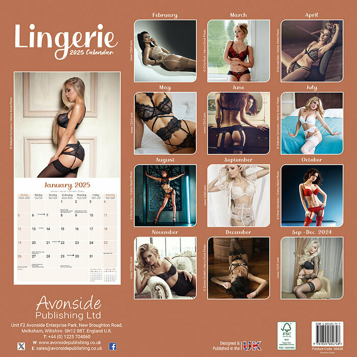 Calendrier 2025 Femme en Lingerie Sexy