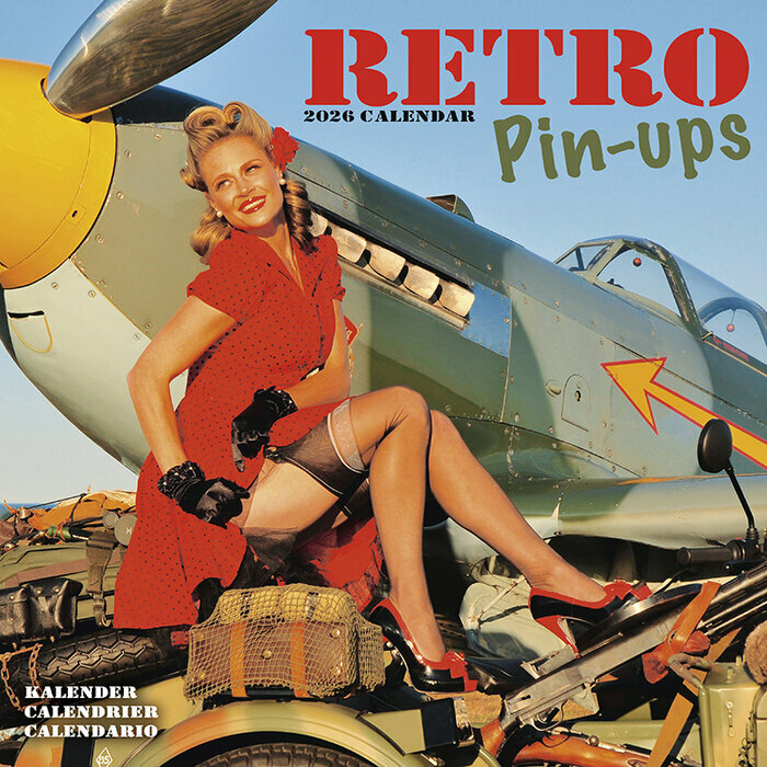 Calendrier 2026 mural Pin up retro photo