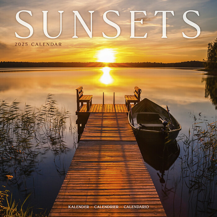 Calendrier 2025 Coucher de Soleil Bord de Rivire