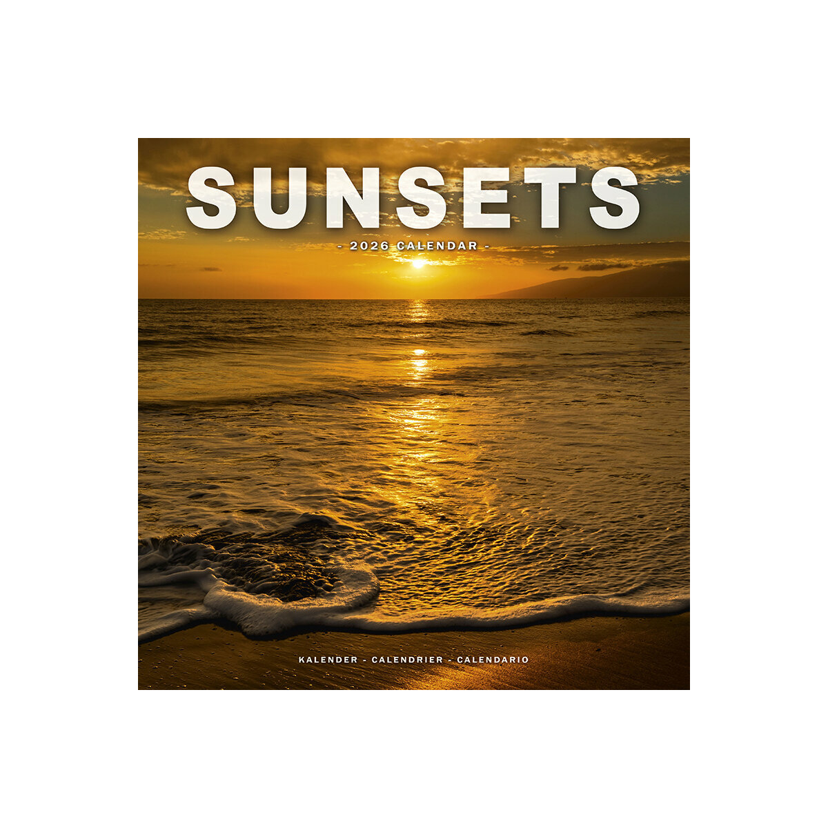 Calendrier Mural 2025 Coucher de Soleil Paysage Zen Sunset