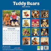 Calendrier 2026 papier Oursons Peluches Rtro