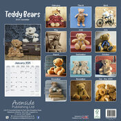 Calendrier 2025 Oursons Peluches Rtro