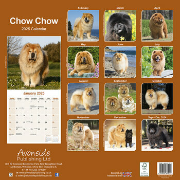 Calendrier 2025 Chow Chow