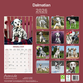 Calendrier 2026 Dalmatien
