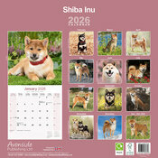 Calendrier Mural 2025 Shiba Inu