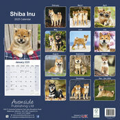 Calendrier Mural 2025 Shiba Inu