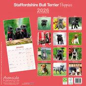 Calendrier Mural papier Staffie 2026