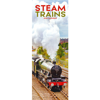 Calendrier Etroit Slim 2026 Locomotive à Vapeur Train